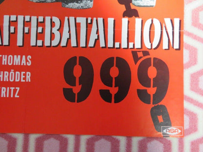 STRAFFEBATALLION 999 GERMAN POSTER (34"x 24") GEORG THOMAS 1960 Movie posters