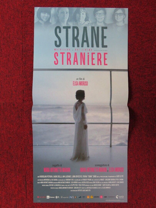 STRANE STRANIERE ITALIAN LOCANDINA (26.5"x13") POSTER ELISA AMORUSO 2016 Movie posters