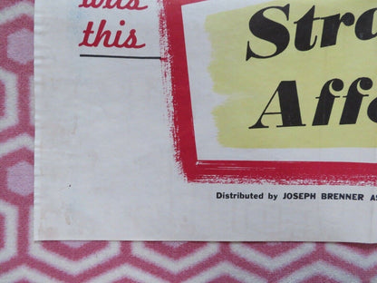 STRANGE AFFECTION US ONE SHEET POSTER RICHARD ATTENBROUGH JILL ADAMS 1959 Movie posters