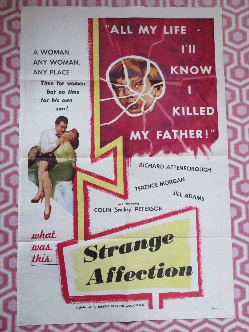 STRANGE AFFECTION US ONE SHEET POSTER RICHARD ATTENBROUGH JILL ADAMS 1959 Movie posters