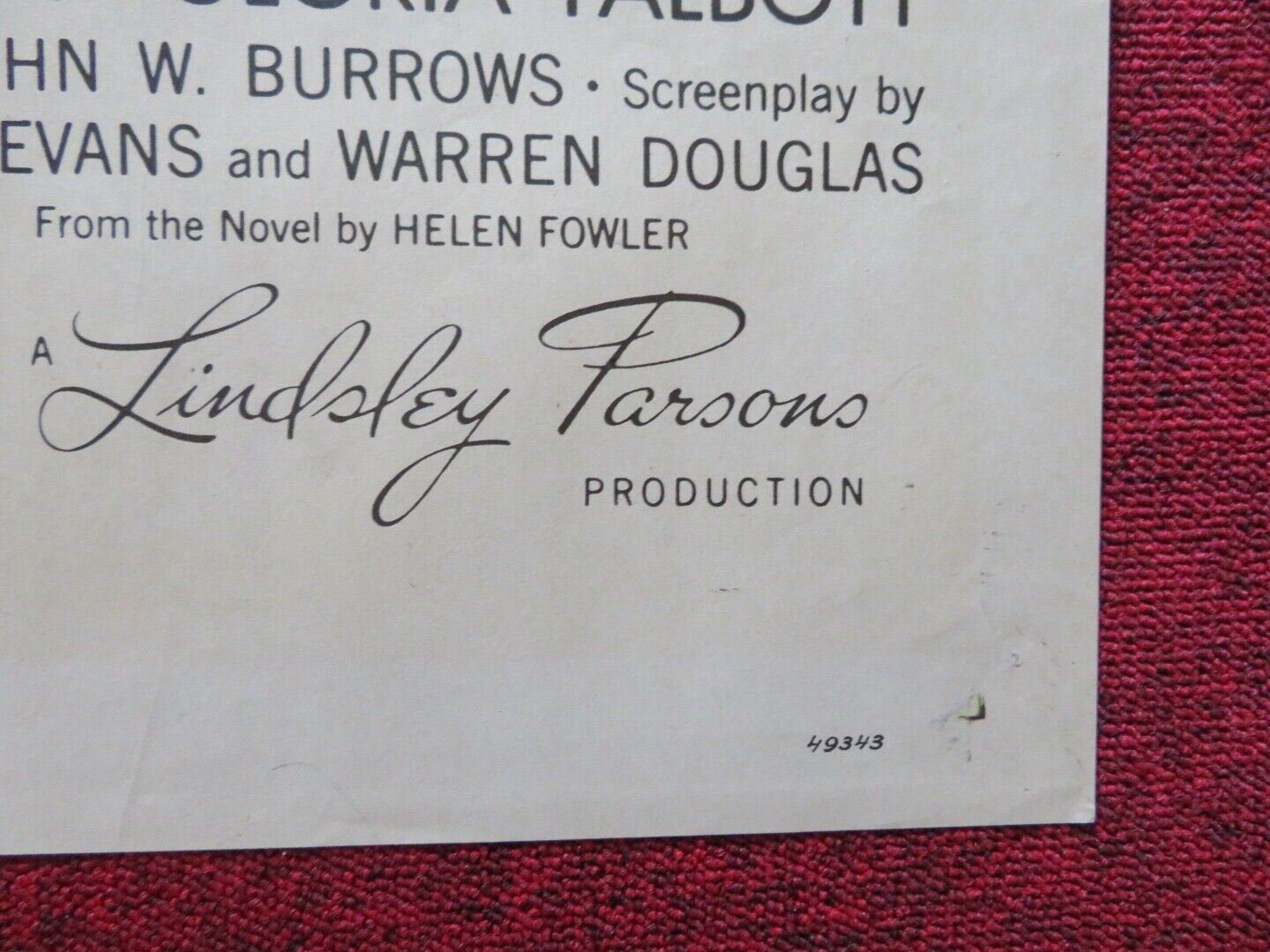 STRANGE INTRUDER FOLDED US ONE SHEET POSTER EDMUND PURDOM IDA LUPINO 1956 Movie posters