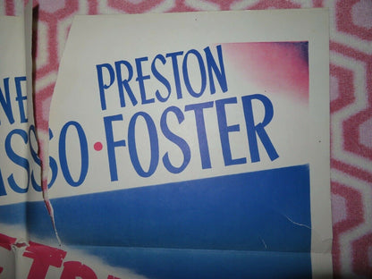 STRANGE TRIANGLE FOLDED US ONE SHEET POSTER SIGNE HASSO PRESTON FOSTER 1946 Movie posters