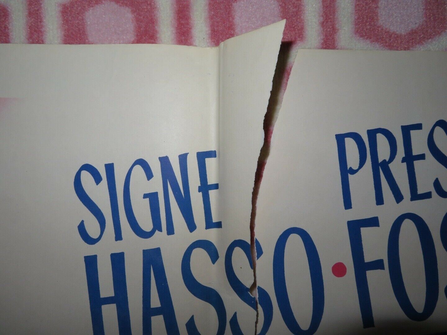 STRANGE TRIANGLE FOLDED US ONE SHEET POSTER SIGNE HASSO PRESTON FOSTER 1946 Movie posters