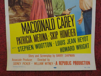 STRANGER AT MY DOOR US INSERT (14"x 36") POSTER MACDONALD CAREY 1956 Movie posters
