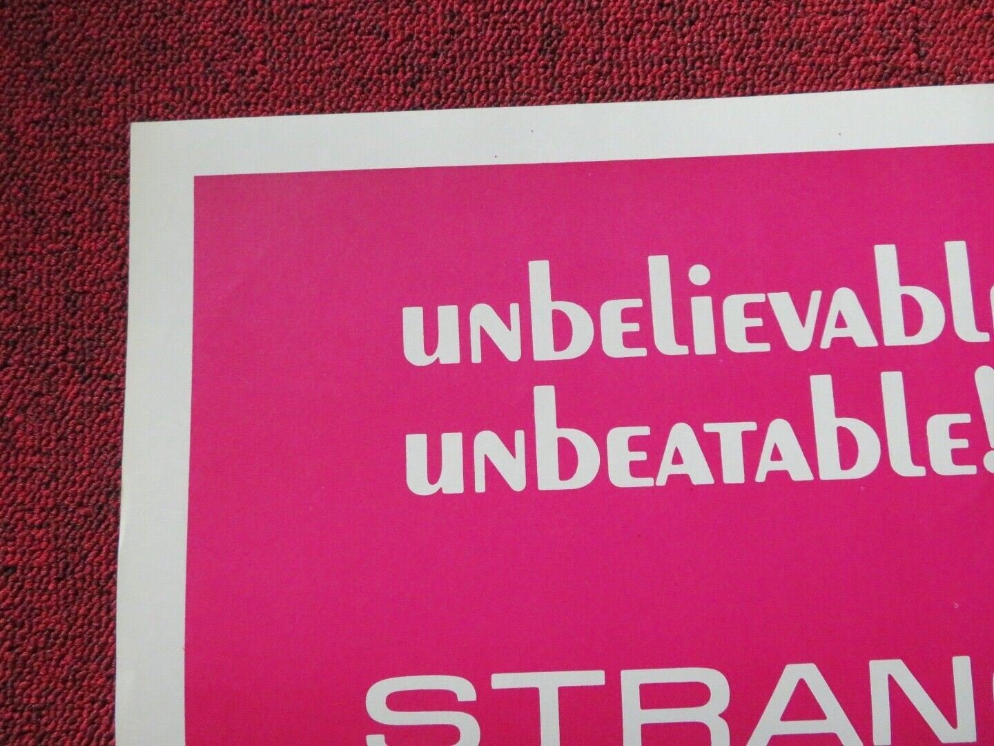 STRANGER FROM CANTON FOLDED US ONE SHEET POSTER (35"x23") JASON PIAO PAI 1973 Rendezvous Cinema Movie posters