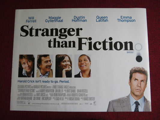 STRANGER THAN FICTION UK QUAD (30"x 40") ROLLED POSTER WILL FERRELL 2006 Rendezvous Cinema Movie posters