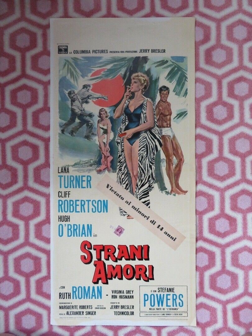 STRANI AMORI/ Love Has Many Faces ITALIAN LOCANDINA (27.5"x 13") POSTER 1965 Movie posters