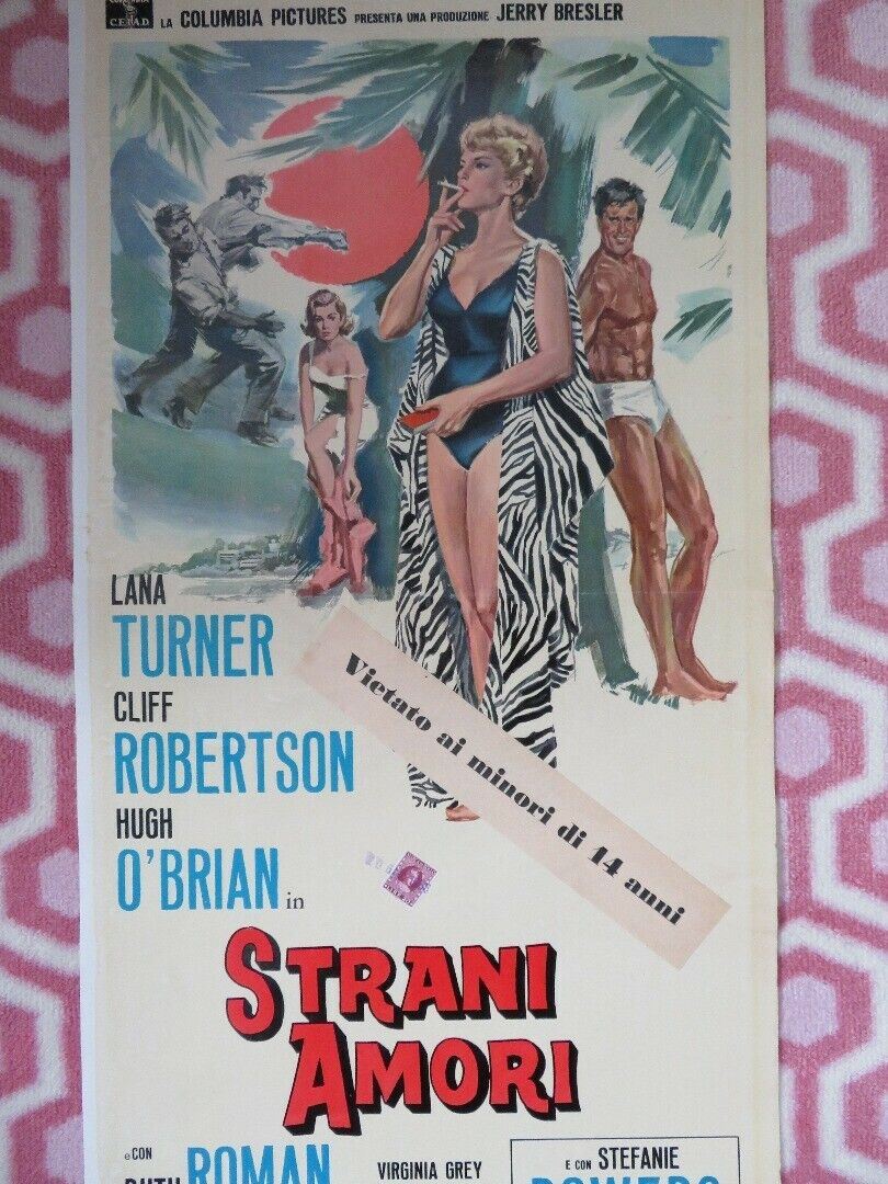 STRANI AMORI/ Love Has Many Faces ITALIAN LOCANDINA (27.5"x 13") POSTER 1965 Movie posters