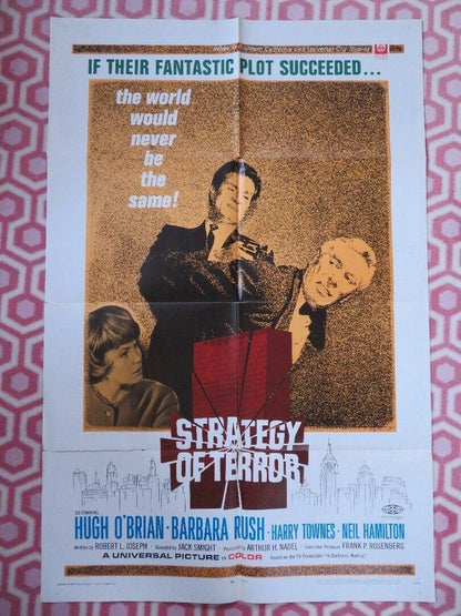 STRATEGY OF TERROR US ONE SHEET POSTER HUGH O'BRAIN BARBARA RUSH 1969 Movie posters
