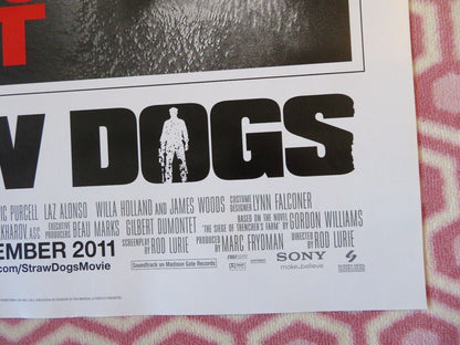 STRAW DOGS US ONE SHEET ROLLED POSTER JAMES MARSDEN JAMES WOOD 2011 Movie posters