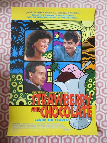 STRAWBERRY AND CHOCOLATE US ONE SHEET ROLLED POSTER ROBERT REDFORD 1994 Movie posters