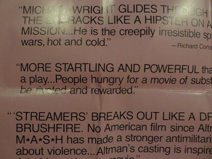 STREAMERS FOLDED US ONE SHEET POSTER ROBERT ALTMAN MATTHEW MODINE 1983 Movie posters