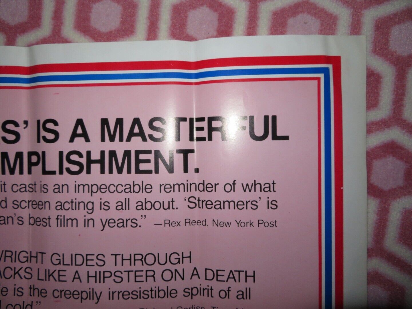 STREAMERS FOLDED US ONE SHEET POSTER ROBERT ALTMAN MATTHEW MODINE 1983 Movie posters