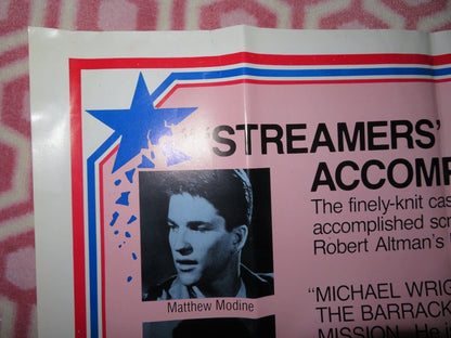 STREAMERS FOLDED US ONE SHEET POSTER ROBERT ALTMAN MATTHEW MODINE 1983 Movie posters