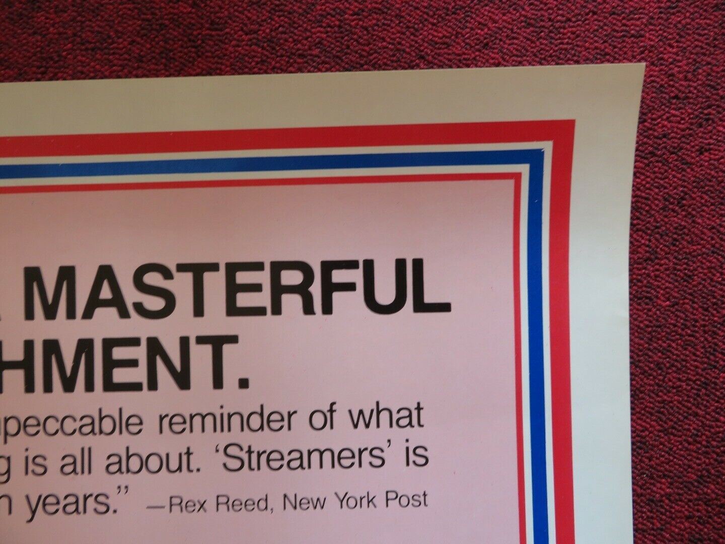 STREAMERS US ONE SHEET ROLLED POSTER ROBERT ALTMAN MATTHEW MODINE 1983 Movie posters