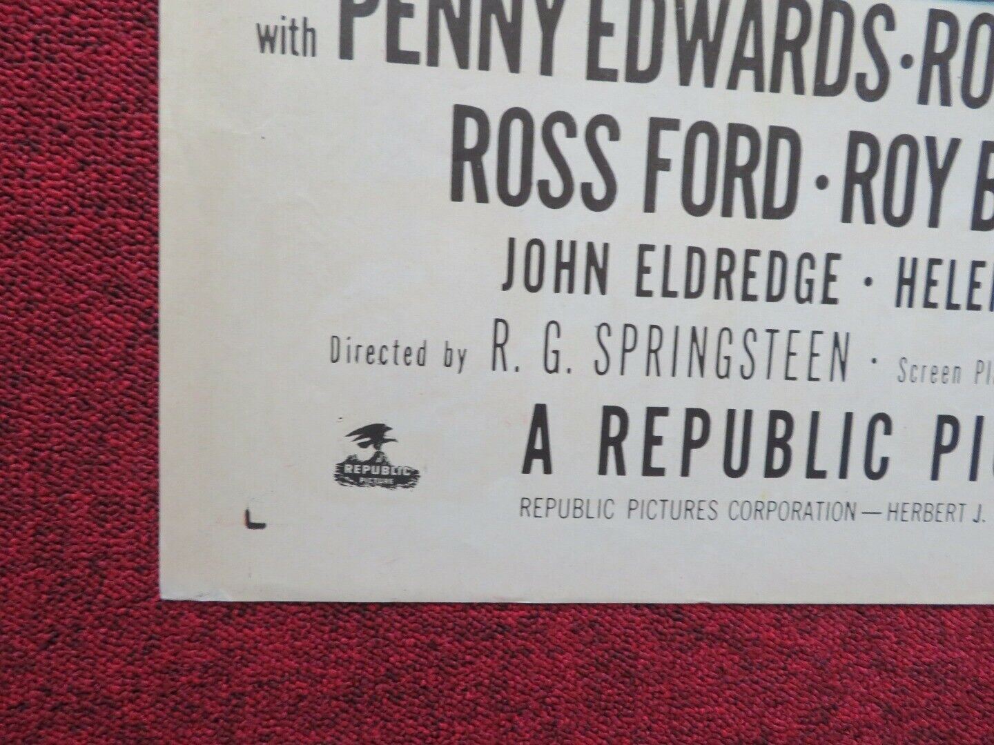 STREET BANDITS FOLDED US ONE SHEET POSTER PENNY EDWARDS ROBERT CLARKEN 1951 - Rendezvous Cinema