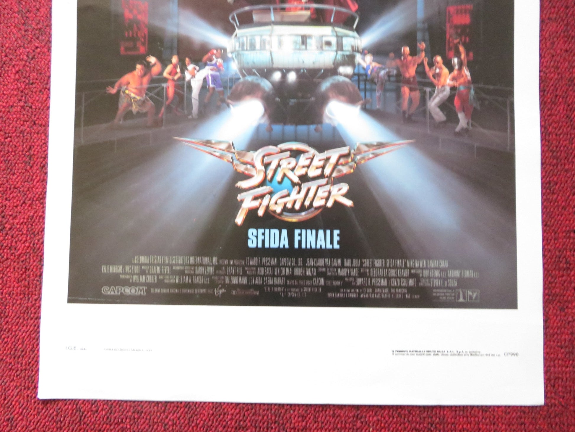 STREET FIGHTER ITALIAN LOCANDINA POSTER JEAN - CLAUDE VAN DAMME RAUL JULIA 1994 Rendezvous Cinema Movie posters