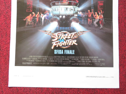 STREET FIGHTER ITALIAN LOCANDINA POSTER JEAN - CLAUDE VAN DAMME RAUL JULIA 1994 Rendezvous Cinema Movie posters