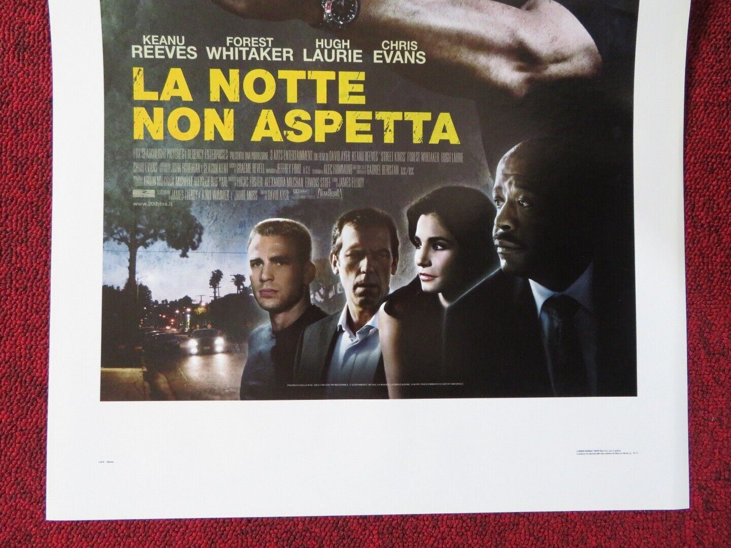 STREET KINGS ITALIAN LOCANDINA (27.5"x13") POSTER KEANU REEVES F WHITAKER 2008 - Rendezvous Cinema