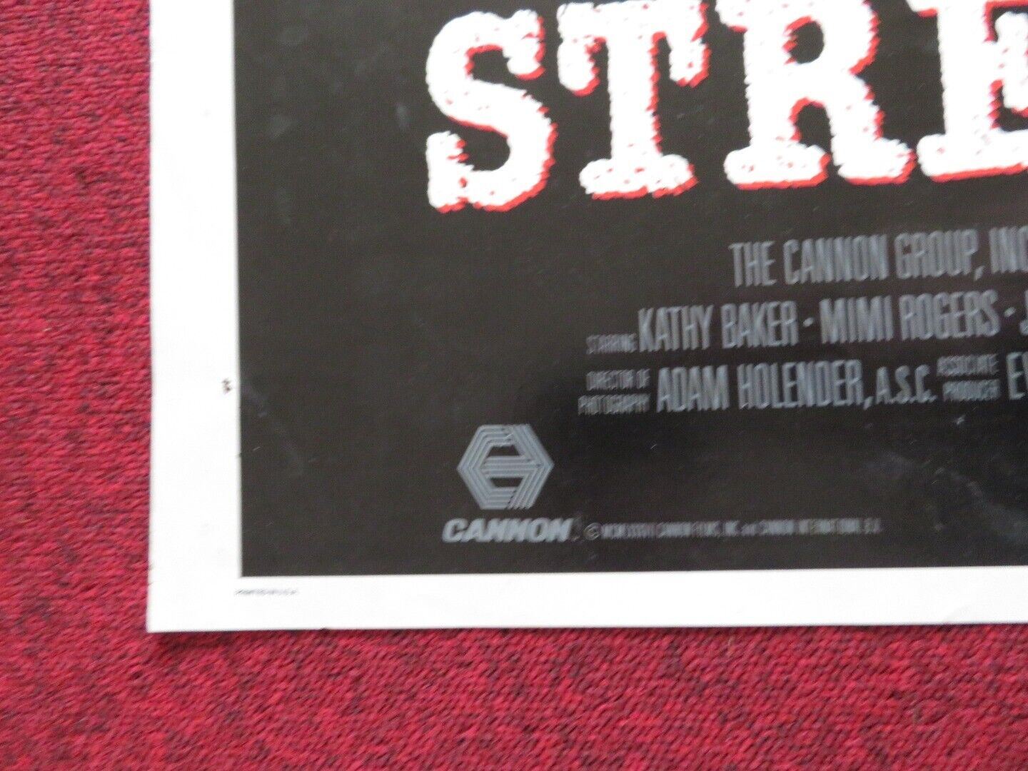 STREET SMART US ONE SHEET POSTER CANNON CHRISTOPHER REEVE 1987 Movie posters