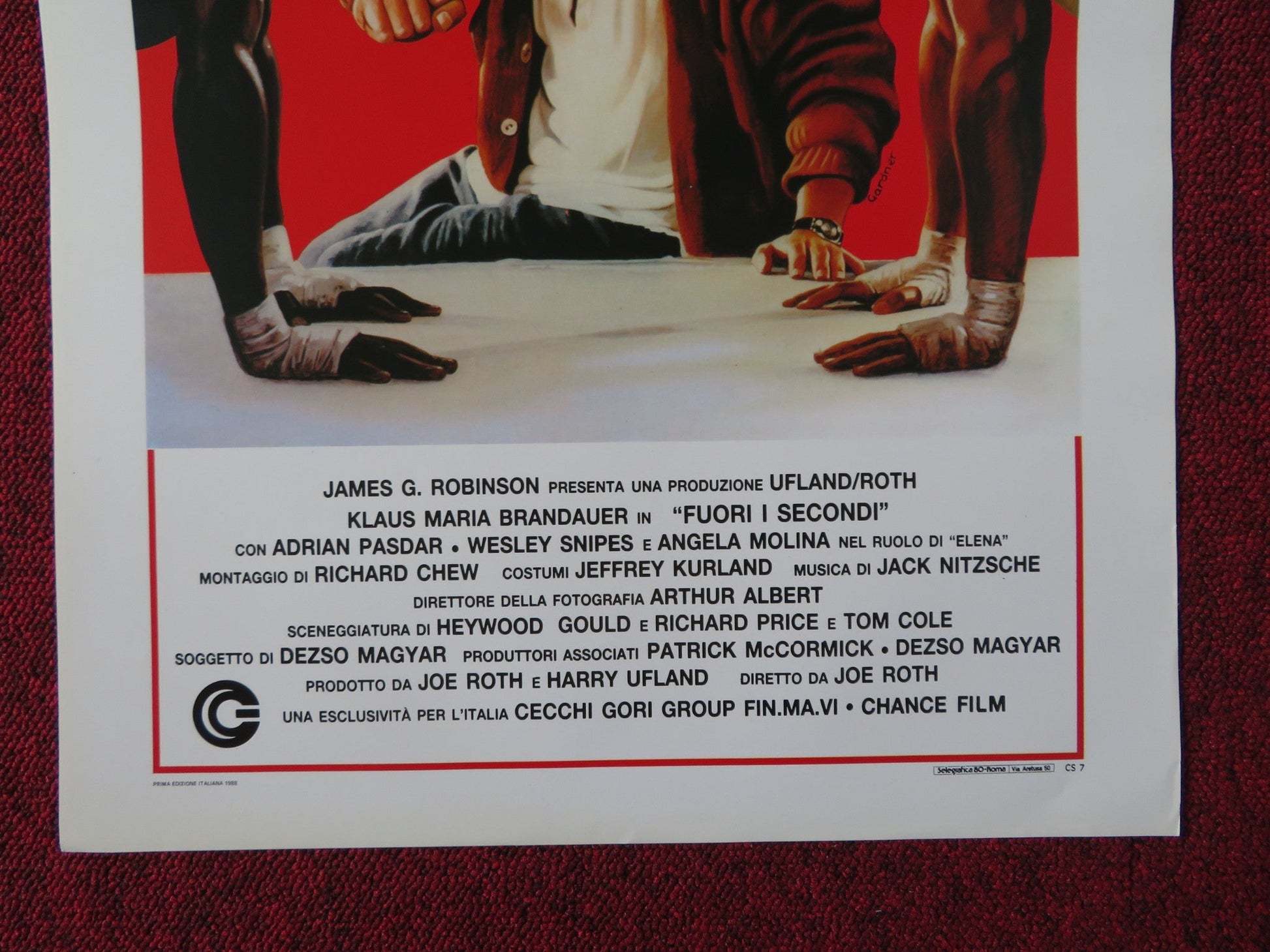 STREETS OF GOLD ITALIAN LOCANDINA POSTER KLAUS M. BRANDAUER WESLEY SNIPES 1988 Rendezvous Cinema Movie posters