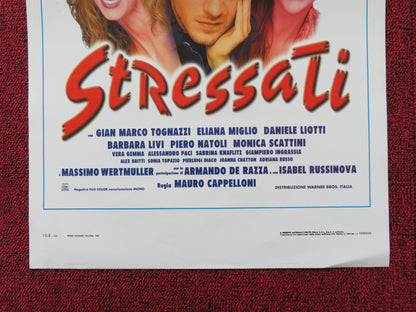 STRESSATI ITALIAN LOCANDINA POSTER GIANMARCO TOGNAZZI ELIANA MIGLIO 1997 Rendezvous Cinema Movie posters