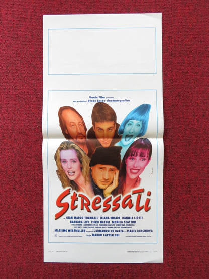 STRESSATI ITALIAN LOCANDINA POSTER GIANMARCO TOGNAZZI ELIANA MIGLIO 1997 Rendezvous Cinema Movie posters
