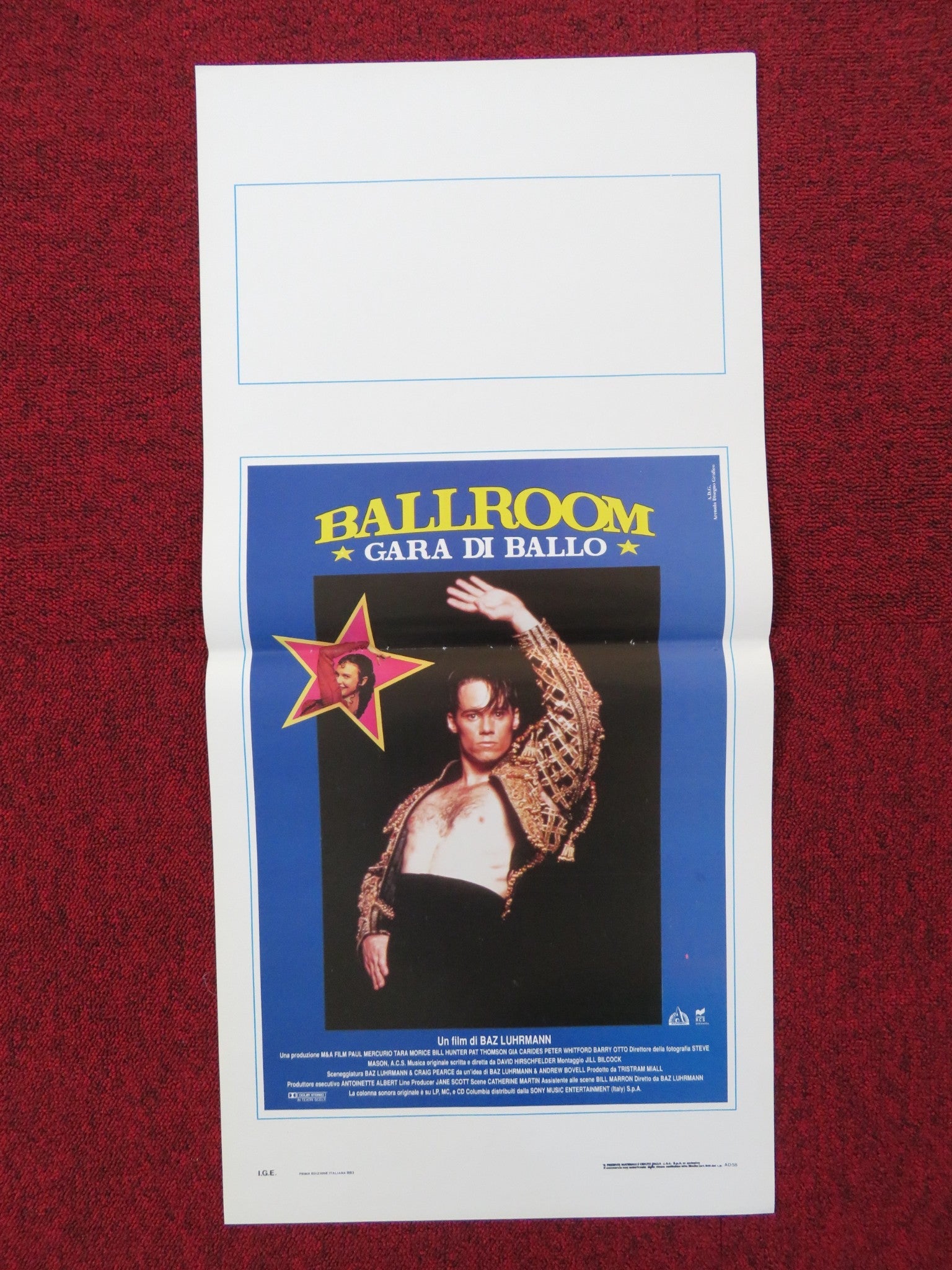 STRICTLY BALLROOM - A ITALIAN LOCANDINA POSTER PAUL MERCURIO TARA MORICE 1993 Rendezvous Cinema Movie posters