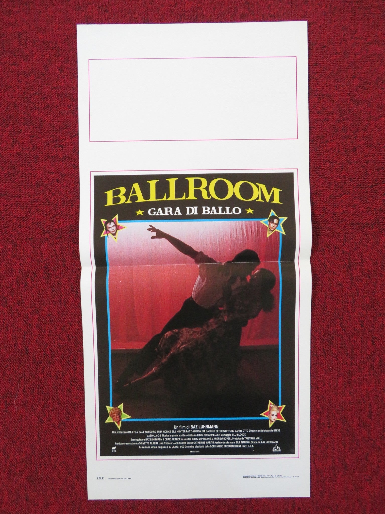 STRICTLY BALLROOM - B ITALIAN LOCANDINA POSTER PAUL MERCURIO TARA MORICE 1993 Rendezvous Cinema Movie posters