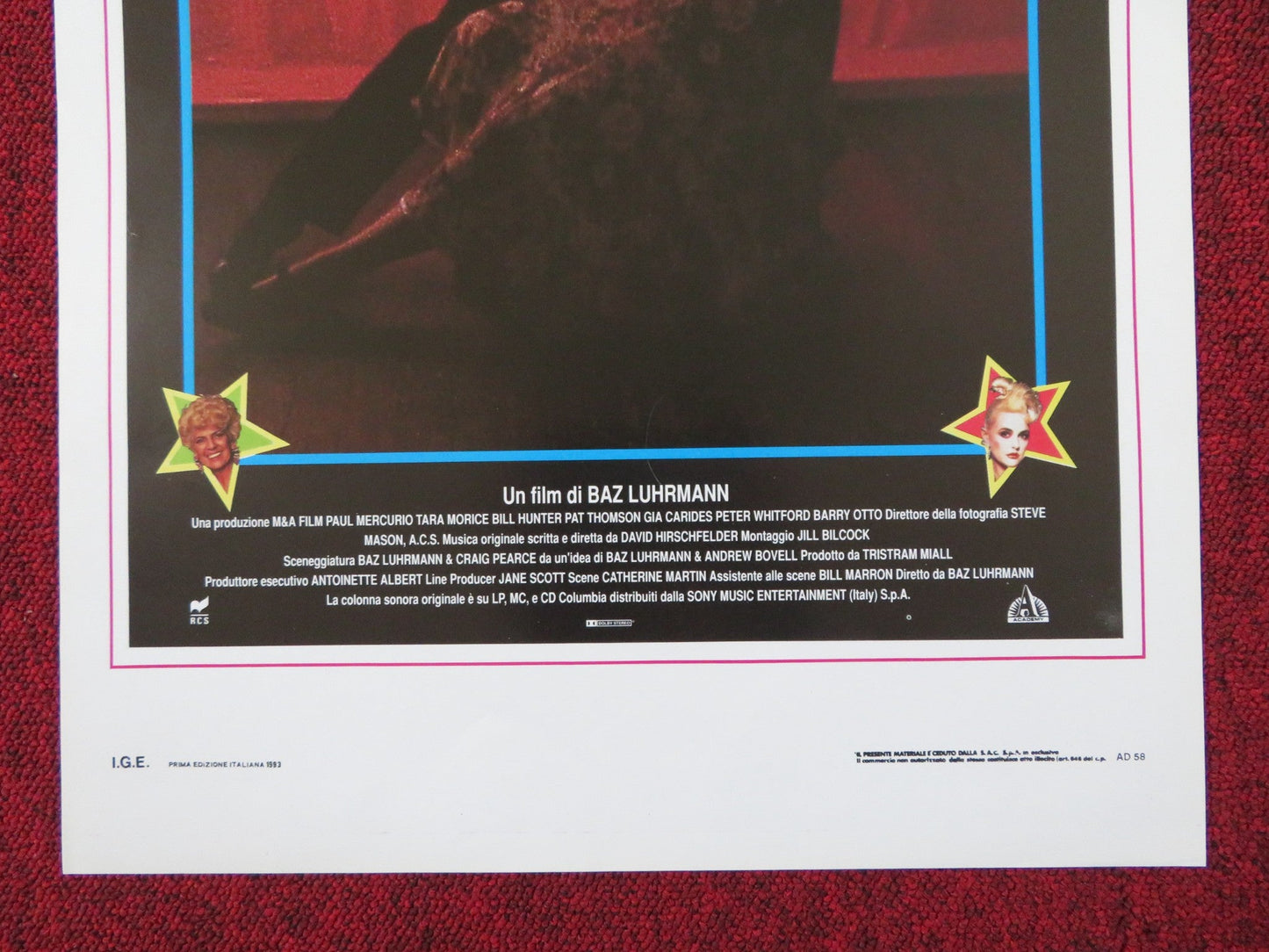 STRICTLY BALLROOM - B ITALIAN LOCANDINA POSTER PAUL MERCURIO TARA MORICE 1993 Rendezvous Cinema Movie posters