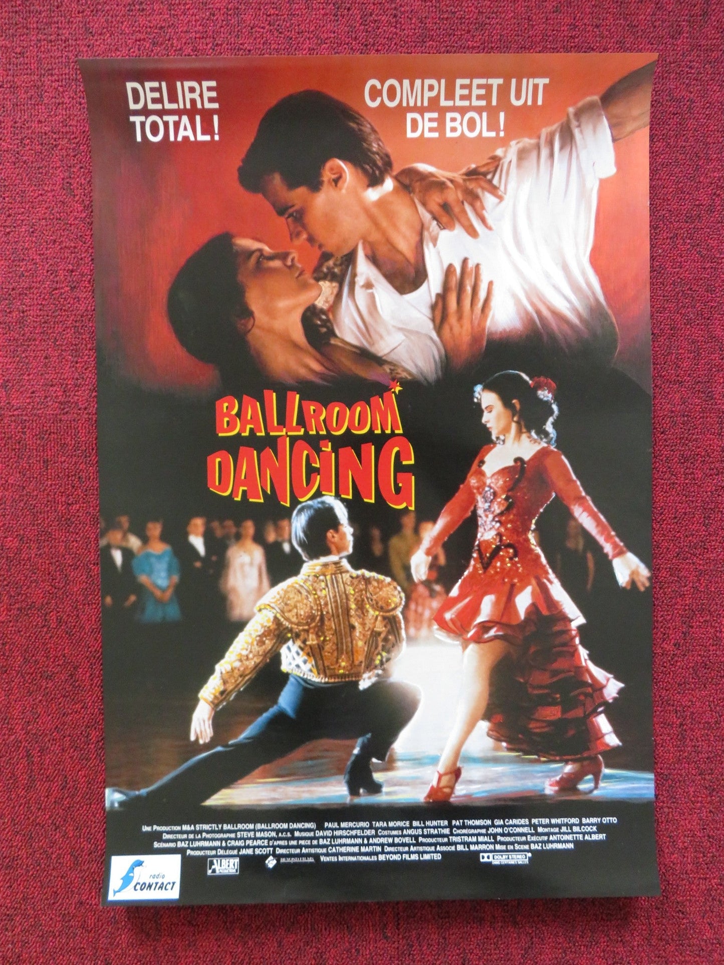 STRICTLY BALLROOM VHS VIDEO POSTER PAUL MERCURIO TARA MORICE 1992 Rendezvous Cinema Movie posters