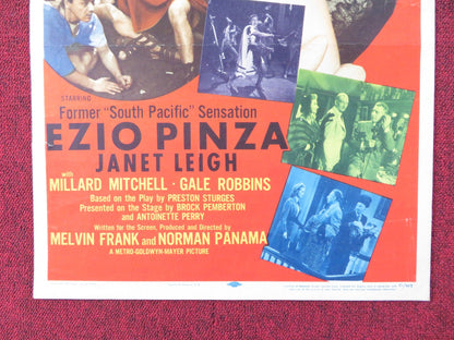 STRICTLY DISHONORABLE US INSERT (14"x 36") POSTER EZIO PINZA JANET LEIGH 1951 Rendezvous Cinema Movie posters