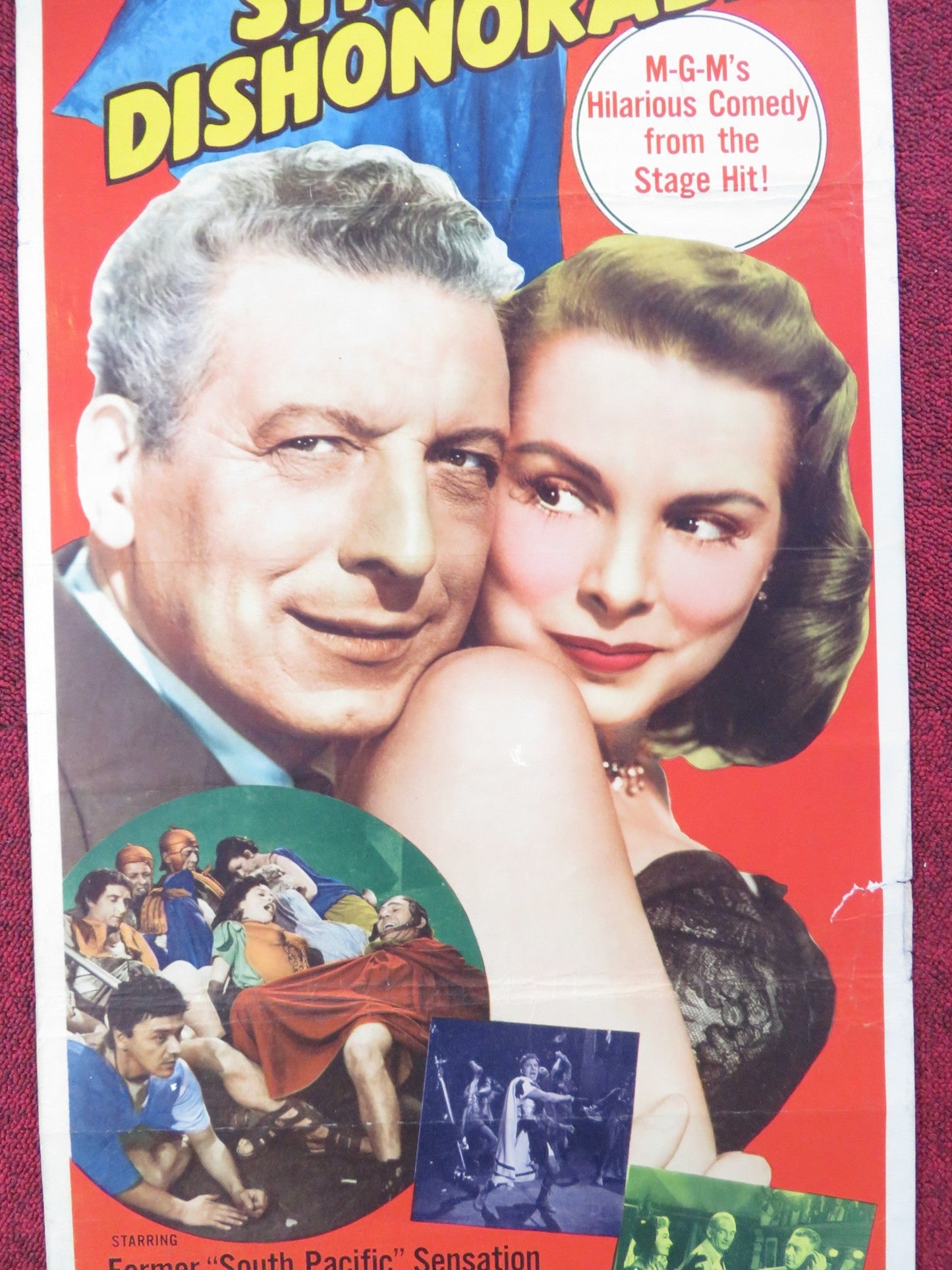 STRICTLY DISHONORABLE US INSERT (14"x 36") POSTER EZIO PINZA JANET LEIGH 1951 Rendezvous Cinema Movie posters