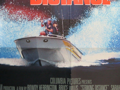 STRIKING DISTANCE US ONE SHEET POSTER BRUCE WILLIS 1993 Movie posters