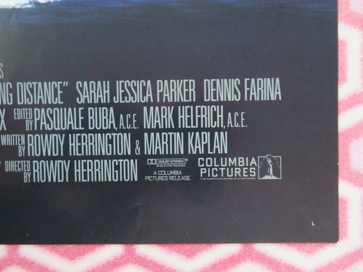 STRIKING DISTANCE US ONE SHEET POSTER BRUCE WILLIS 1993 Movie posters