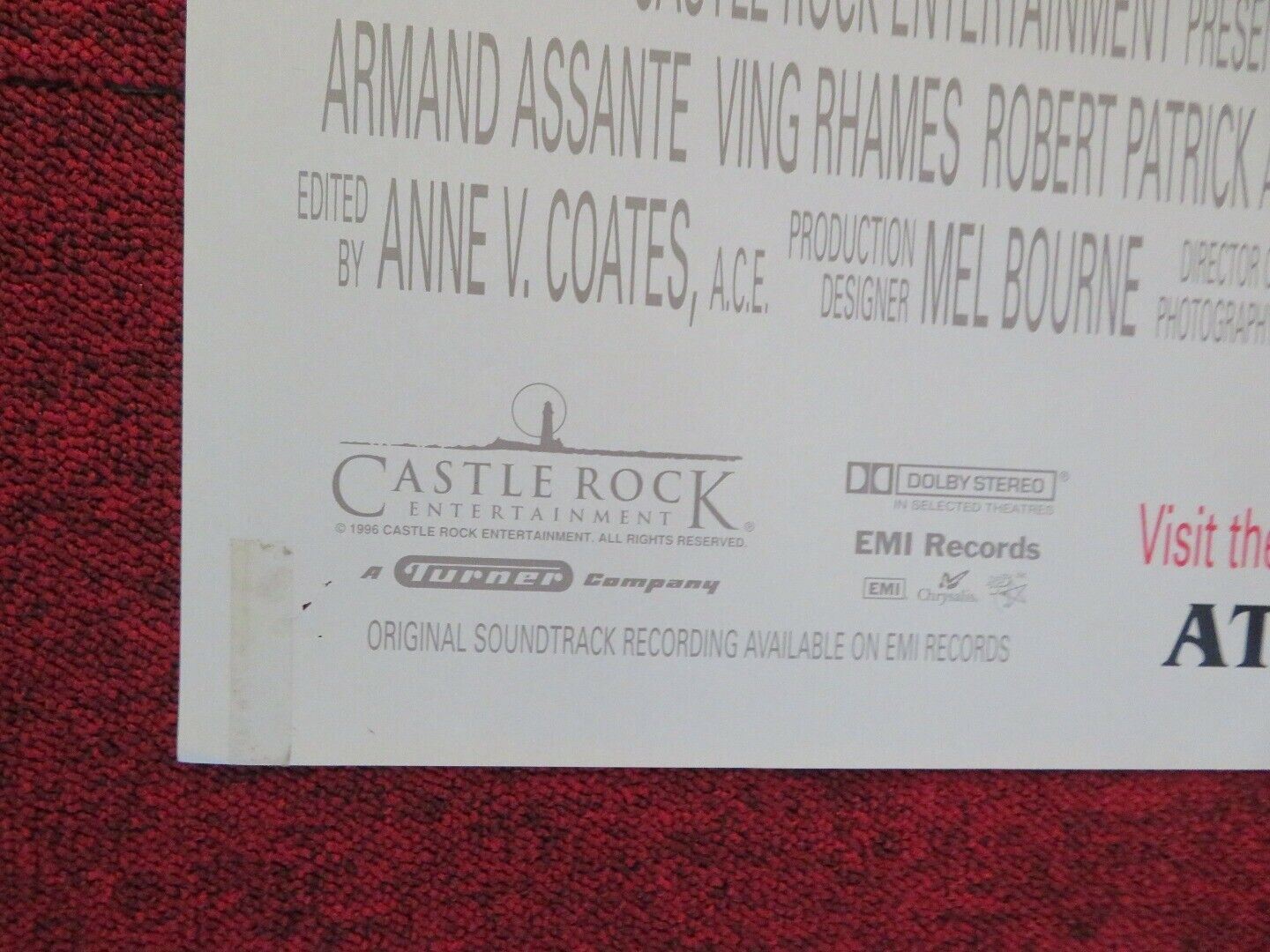 STRIP TEASE FOLDED US ONE SHEET POSTER DEMI MOORE 1996 Movie posters