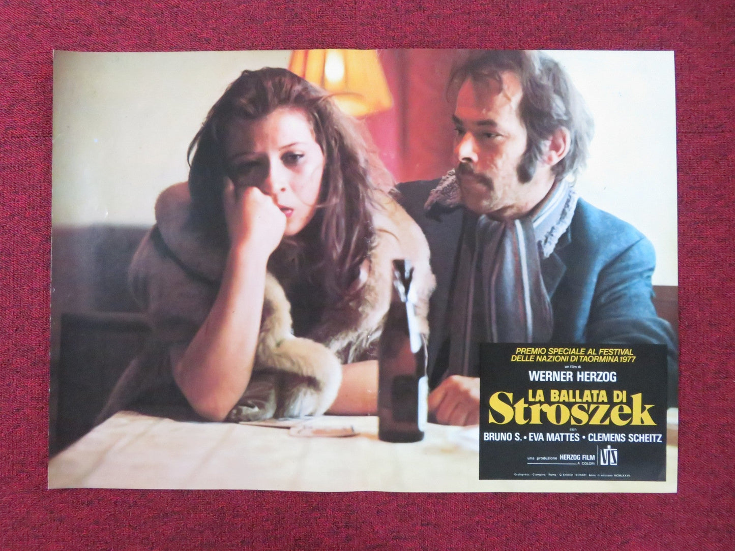 STROSZEK - A ITALIAN FOTOBUSTA POSTER BRUNO S. EVA MATTES 1977 Rendezvous Cinema Movie posters