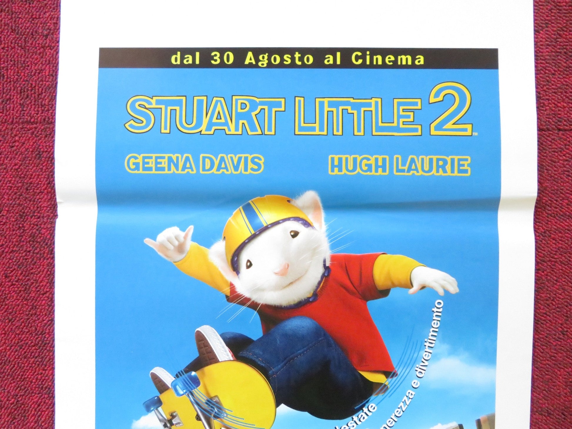 STUART LITTLE 2 ITALIAN LOCANDINA POSTER GENNA DAVIS HUGH LAURIE 2002 Rendezvous Cinema Movie posters