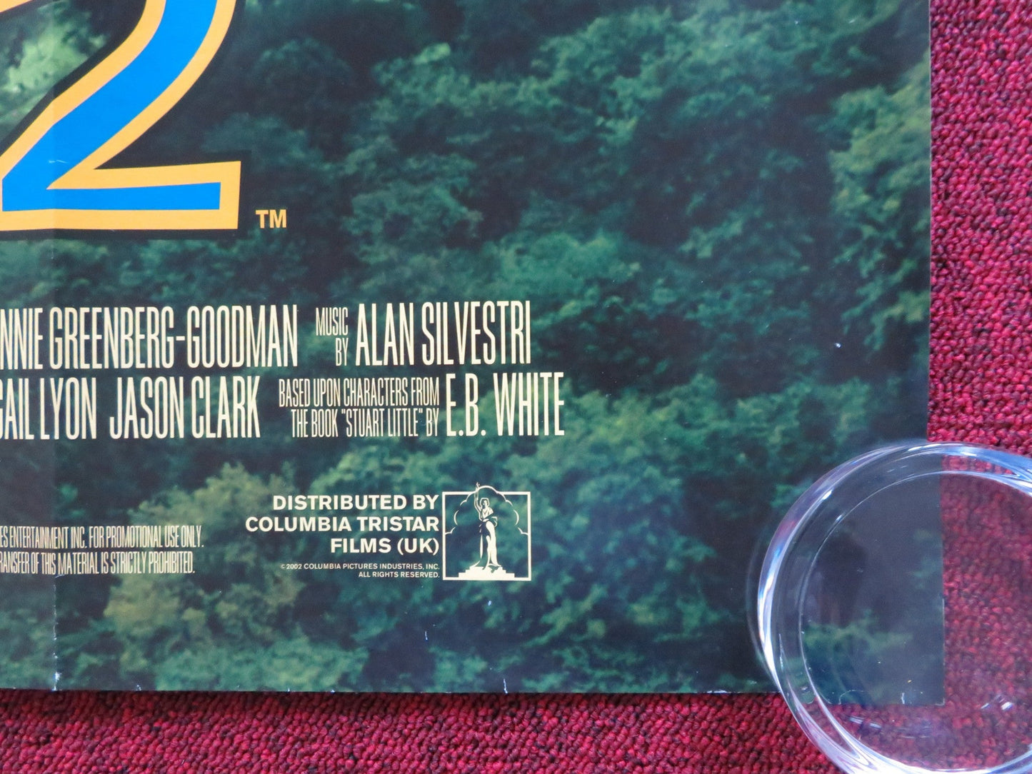 STUART LITTLE 2 UK QUAD (30"x 40") ROLLED POSTER MICHAEL J. FOX GEENA DAVIS 2002 Rendezvous Cinema Movie posters