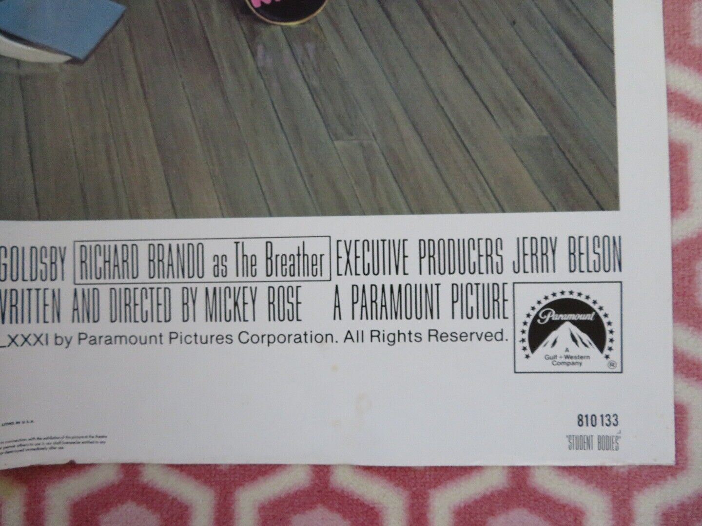 STUDENT BODIES FOLDED US ONE SHEET POSTER KRISTEN RITER MATT GOLDSBY 1981 - Rendezvous Cinema