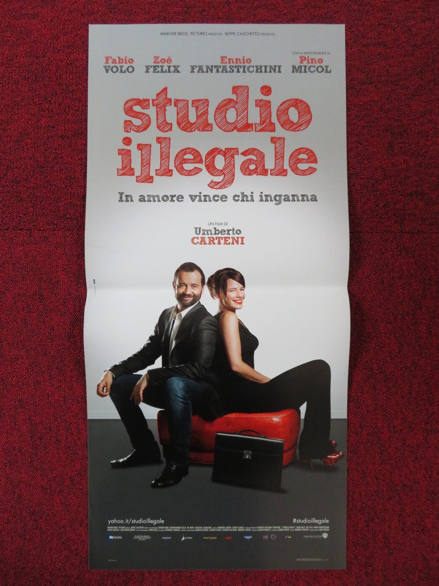 STUDIO ILLEGALE ITALIAN LOCANDINA POSTER FABIO VOLO ZOE FELIX 2013 Rendezvous Cinema Movie posters