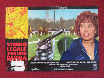 STUDIO LEGALE PER UNA RAPINA ITALIAN FOTOBUSTA POSTER EMILIO VALE G. SARDI 1973 Rendezvous Cinema Movie posters