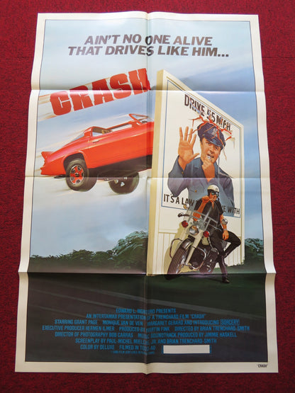 STUNT ROCK FOLDED US ONE SHEET POSTER GRANT PAGE 1980 Rendezvous Cinema Movie posters
