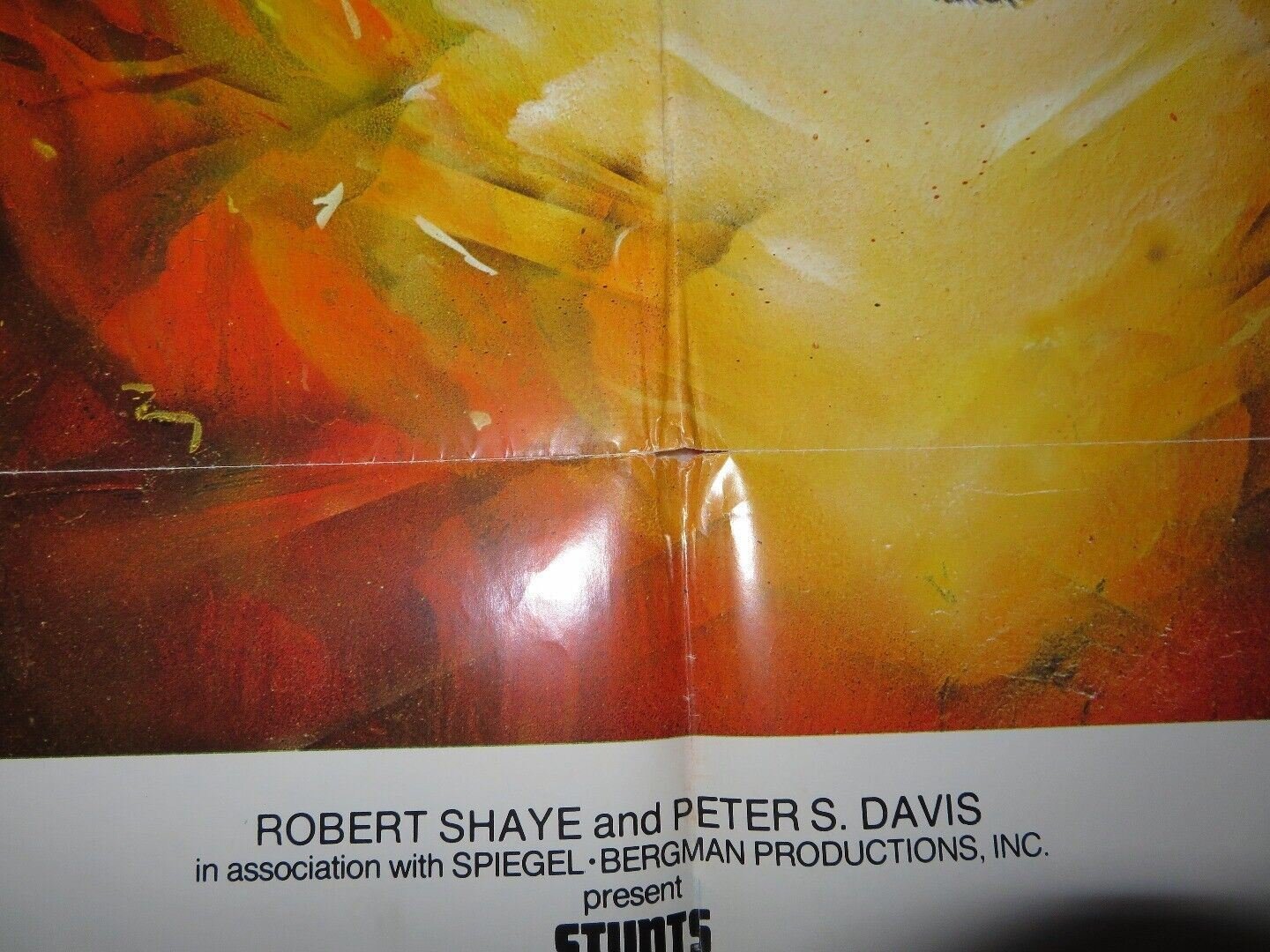 STUNTS FOLDED US ONE SHEET POSTER ROBERT FORSTER FIONA LEWIS 1977 Movie posters