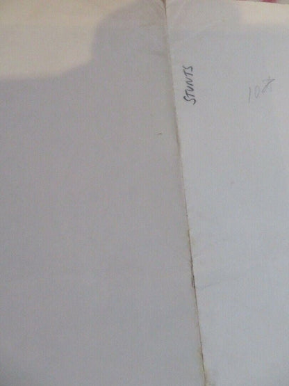 STUNTS FOLDED US ONE SHEET POSTER ROBERT FORSTER FIONA LEWIS 1977 Movie posters