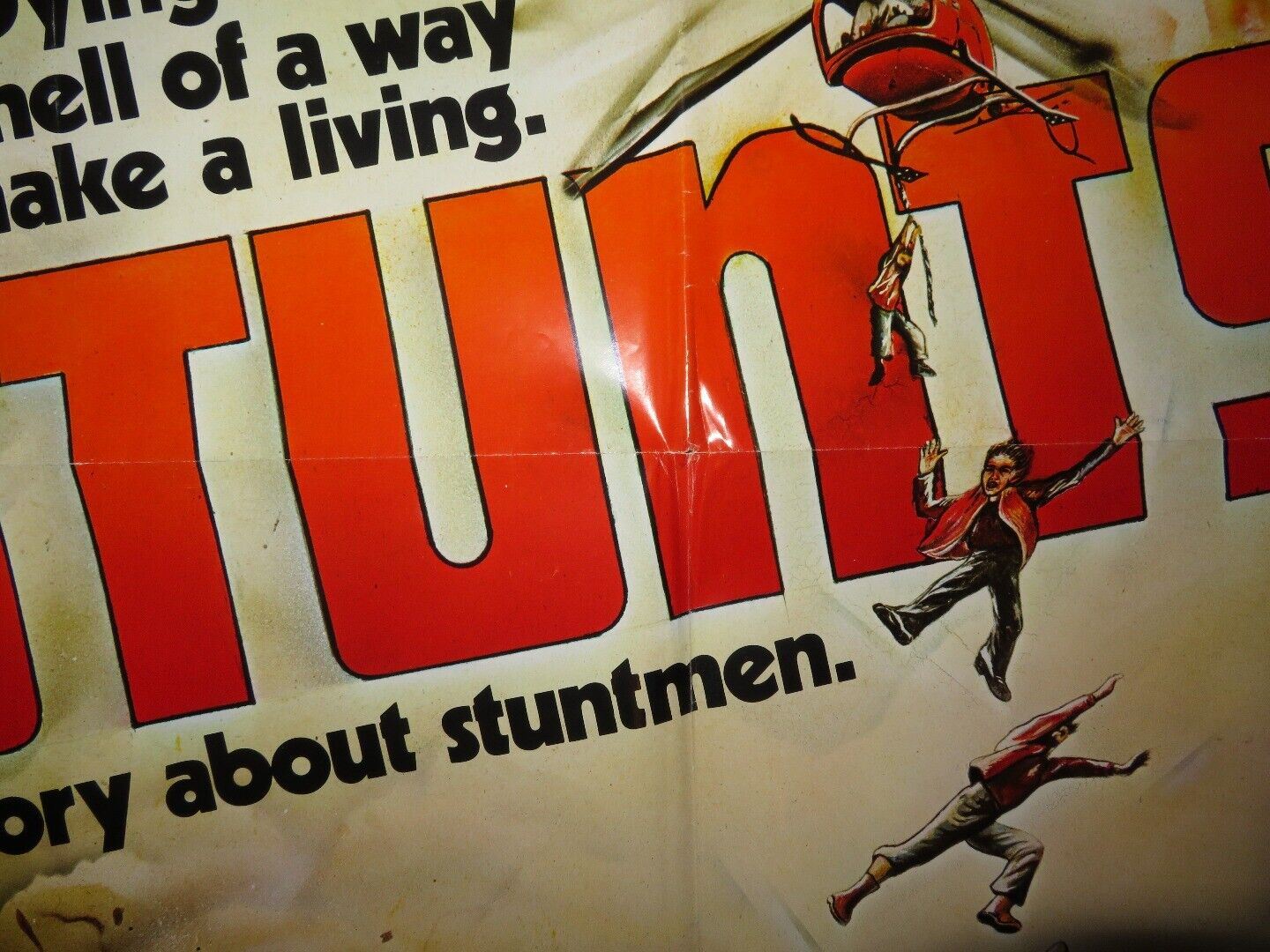 STUNTS FOLDED US ONE SHEET POSTER ROBERT FORSTER FIONA LEWIS 1977 Movie posters