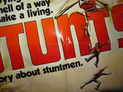 STUNTS FOLDED US ONE SHEET POSTER ROBERT FORSTER FIONA LEWIS 1977 Movie posters