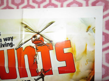 STUNTS FOLDED US ONE SHEET POSTER ROBERT FORSTER FIONA LEWIS 1977 Movie posters