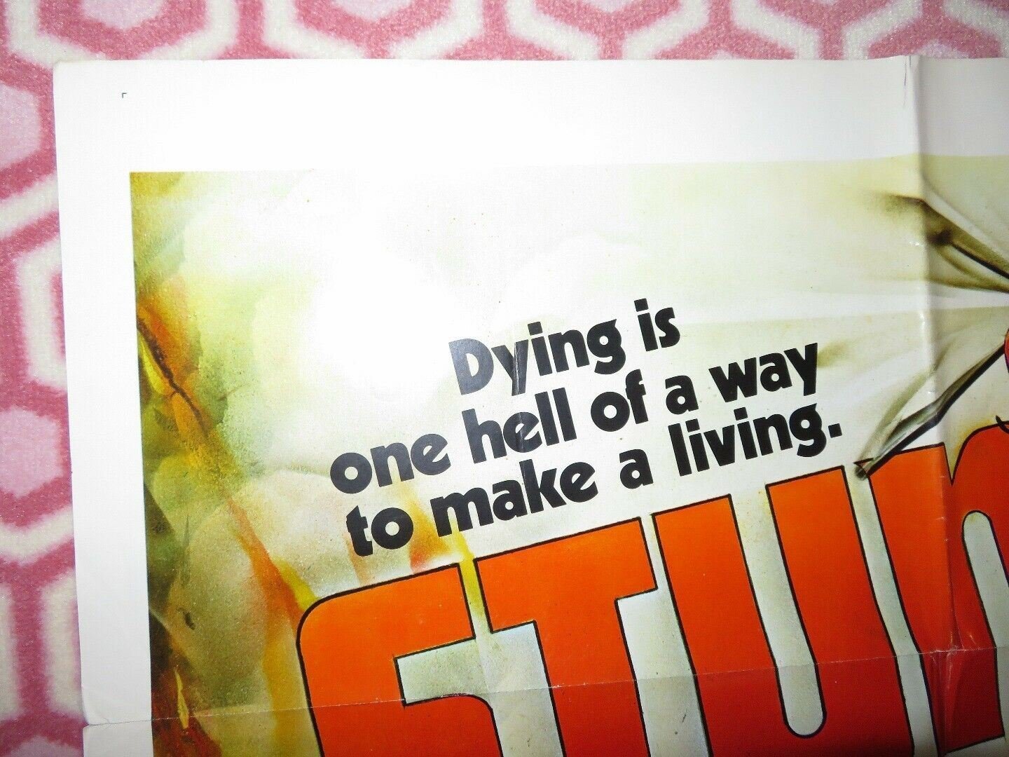 STUNTS FOLDED US ONE SHEET POSTER ROBERT FORSTER FIONA LEWIS 1977 Movie posters