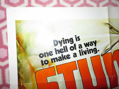 STUNTS FOLDED US ONE SHEET POSTER ROBERT FORSTER FIONA LEWIS 1977 Movie posters